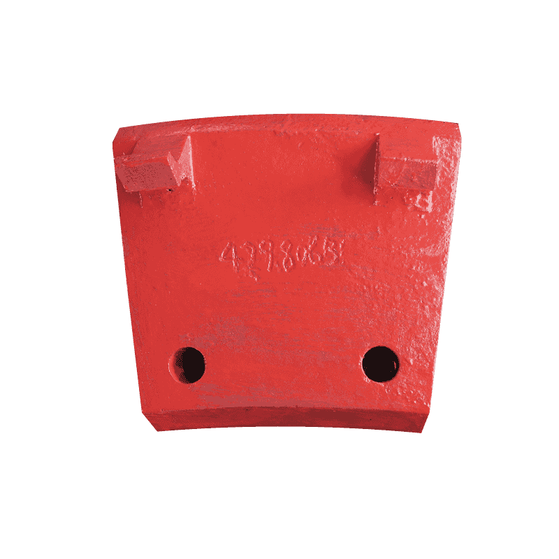 Protezione laterale in acciaio al manganese per frantoio a mascelle