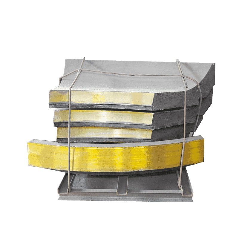 Rivestimento in cromo alto per frantumatore a urto